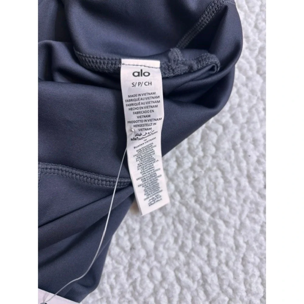 Alo Yoga High Waisted Airbrush Leggings Anthracite Grey Small NWT